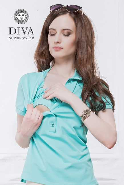 Топ для кормления Diva Nursingwear Polo, цвет Menta