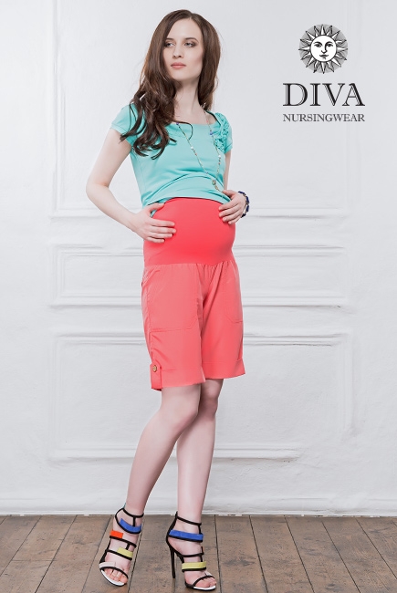 Шорты для беременных и родивших Diva Nursingwear Deborah, Corallo