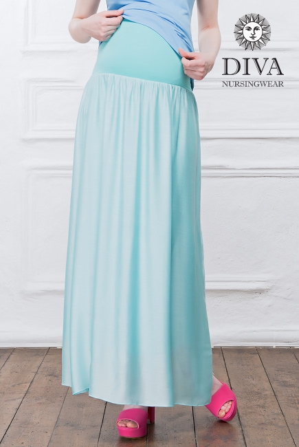 Юбка с шелком для беременных и родивших Diva Nursingwear Ines, Menta