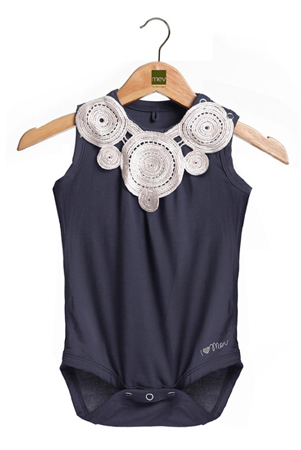 Боди Zahra Applique для малыша, синий (Eclipse)