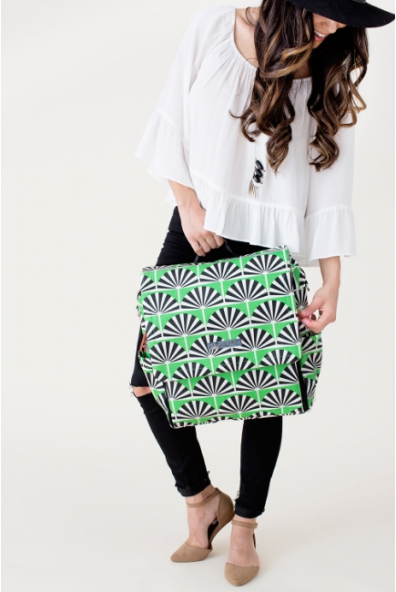 Сумка для мамы Petunia Boxy Backpack: Playful Palm Springs