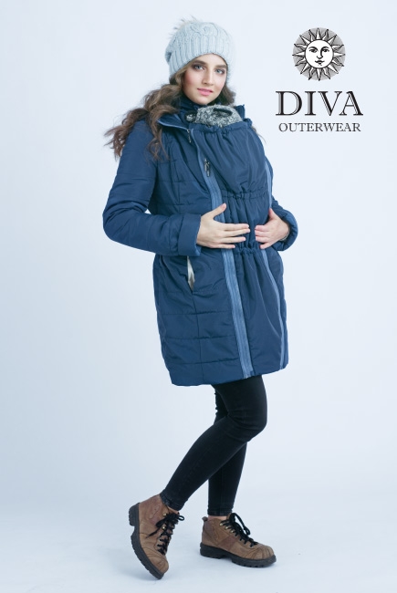 Слингокуртка зимняя 4 в 1 Diva Outerwear Azzurro