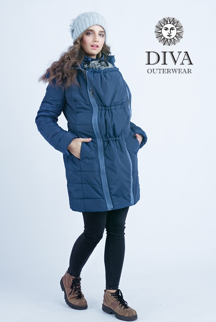 Слингокуртка зимняя 4 в 1 Diva Outerwear Azzurro