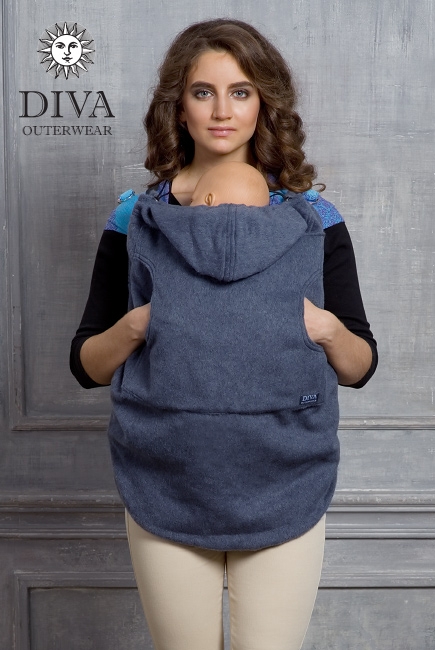 Слингонакидка из шерсти Diva Outerwear Notte