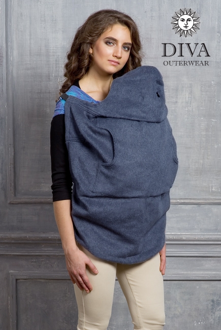 Слингонакидка из шерсти Diva Outerwear Notte