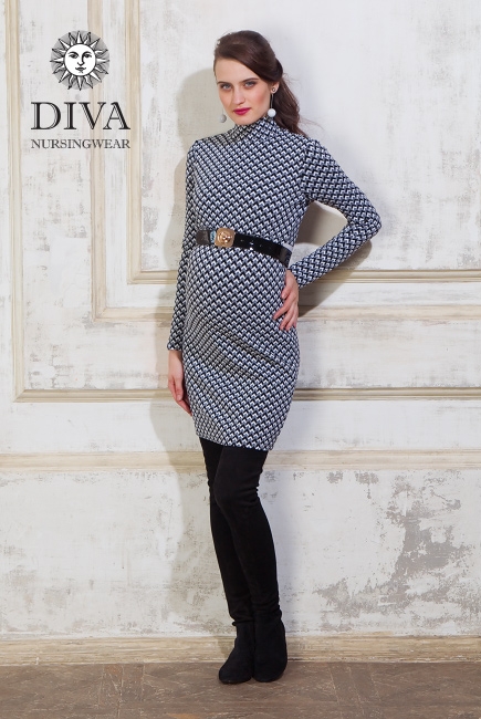 Платье для кормящих Diva Nursingwear Simone, принт Etna