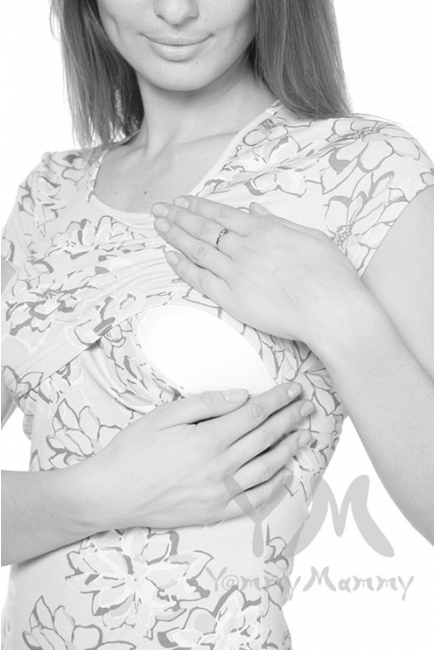 Пижама персиковая с цветочным принтом