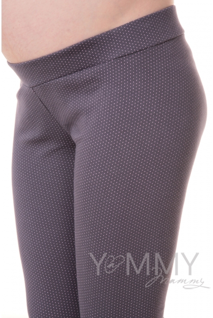 Комплект для дома серый / розовый горошек