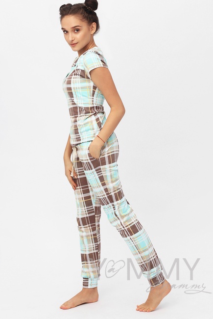 Комплект ментоловая / кофе с молоком / клетка