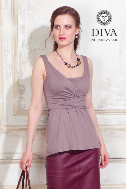 Топ для кормящих и беременных Diva Nursingwear Alba, Cacao