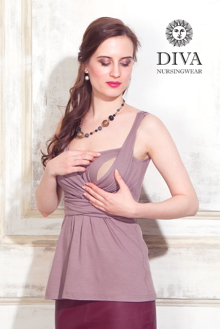 Топ для кормящих и беременных Diva Nursingwear Alba, Cacao