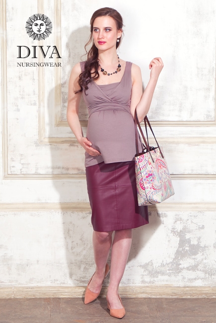 Топ для кормящих и беременных Diva Nursingwear Alba, Cacao