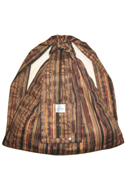 Слинг с кольцами Баюшка двуслойный, Джинс полоски