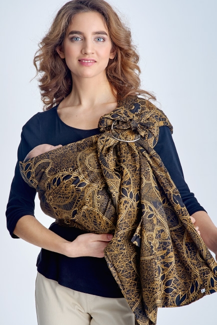 Слинг с кольцами Баюшка двуслойный, Кружева