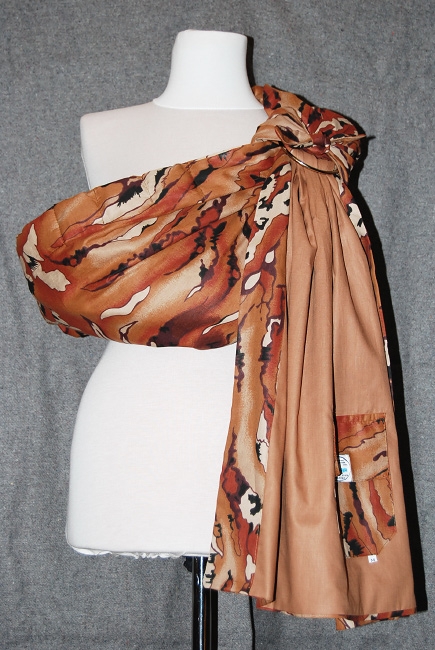 Слинг с кольцами Баюшка двуслойный, Листопад