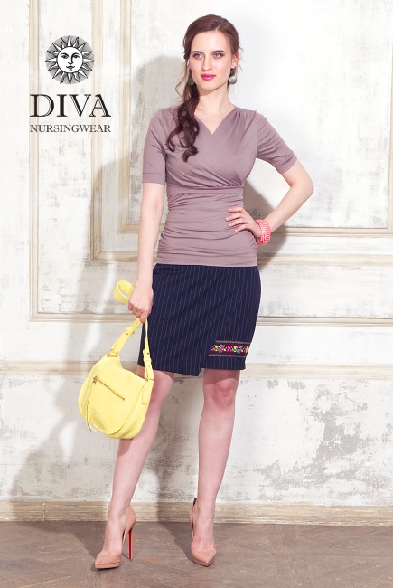 Топ для кормящих и беременных Diva Nursingwear Lucia, Cacao