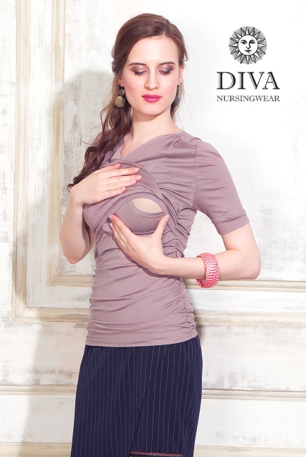 Топ для кормящих и беременных Diva Nursingwear Lucia, Cacao