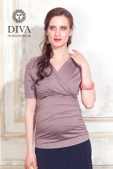 Топ для кормящих и беременных Diva Nursingwear Lucia, принт Iris
