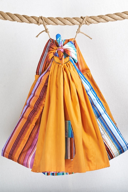 Слинг с кольцами Баюшка двуслойный, Многоцветный