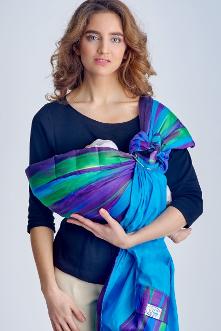 Слинг с кольцами Баюшка двуслойный, Северное сияние