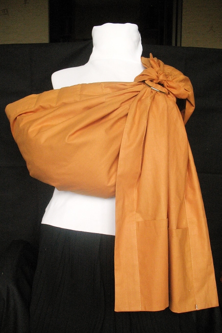 Слинг с кольцами Баюшка двуслойный, Охра