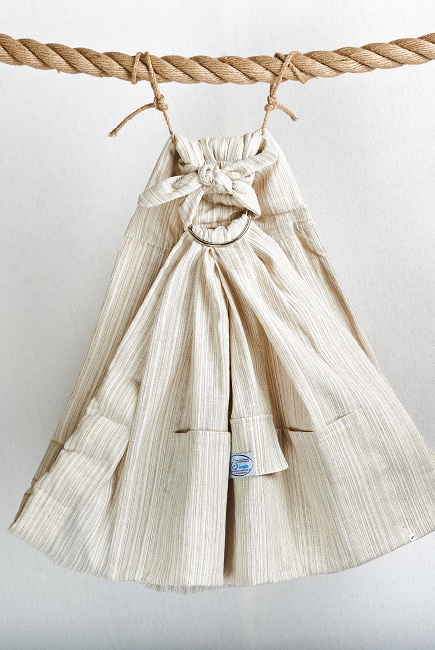 Слинг с кольцами Баюшка однослойный, полоски