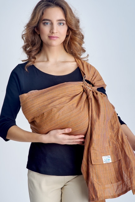 Слинг с кольцами Баюшка двуслойный, Рыжик