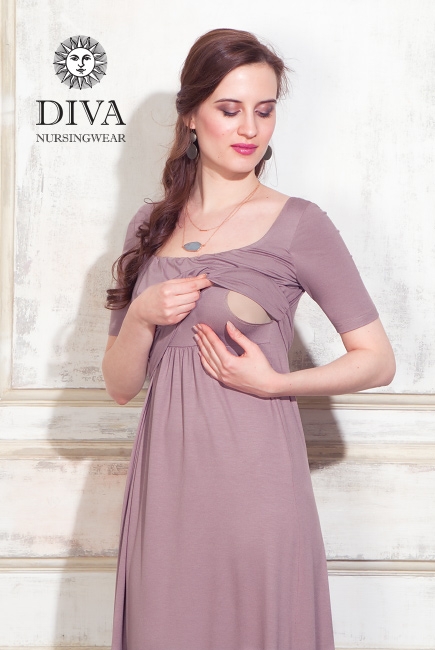 Платье для кормящих и беременных Diva Nursingwear Stella, Cacao