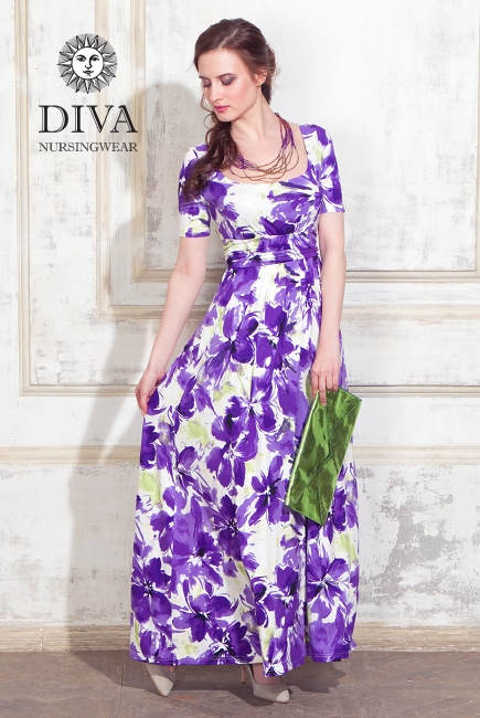 Платье для кормящих и беременных Diva Nursingwear Stella Maxi, Iris