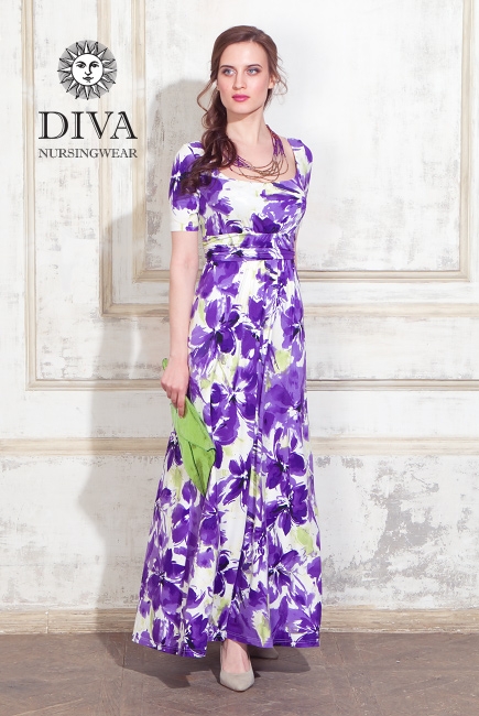 Платье для кормящих и беременных Diva Nursingwear Stella Maxi, Iris