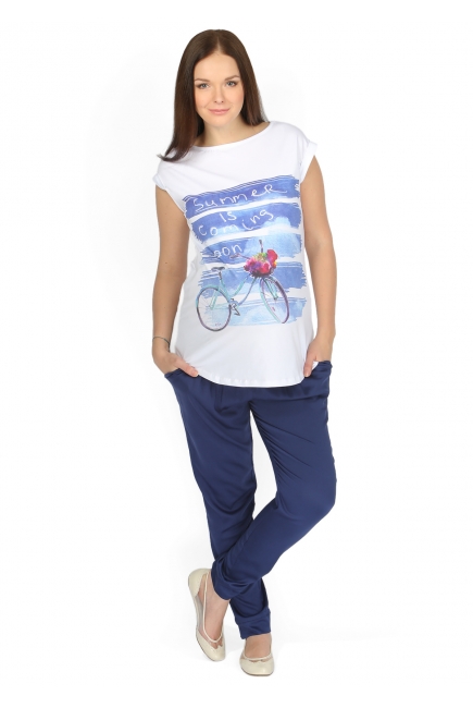 Брюки "Версавия" т.синие для беременных