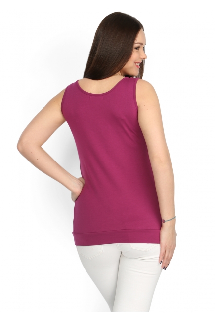 Майка "Гретта" бордовая для беременных и кормящих