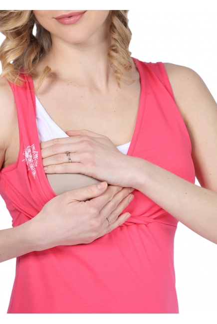 Майка МХ04 коралл для кормящих