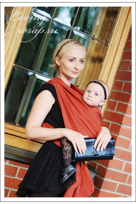 Слинг-шарф Ellevill Zara Terracotta