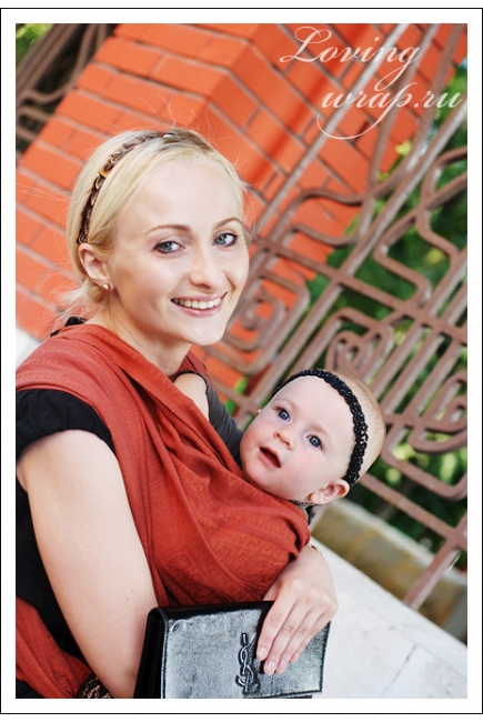 Слинг-шарф Ellevill Zara Terracotta