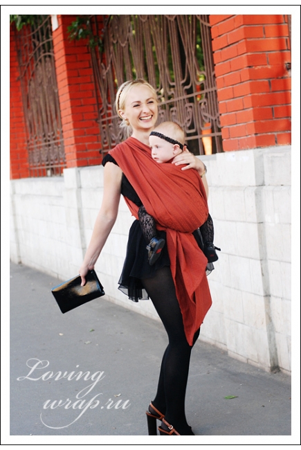 Слинг-шарф Ellevill Zara Terracotta