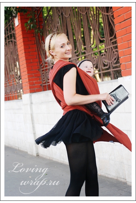 Слинг-шарф Ellevill Zara Terracotta