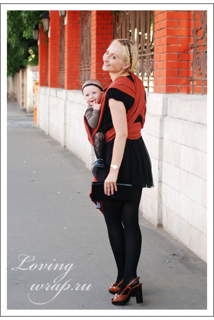 Слинг-шарф Ellevill Zara Terracotta