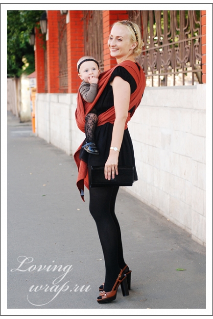 Слинг-шарф Ellevill Zara Terracotta