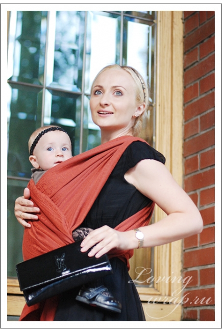 Слинг-шарф Ellevill Zara Terracotta