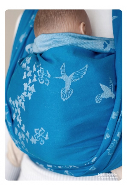 Слинг-шарф Nati Calipte Lazuro с шелком и рами