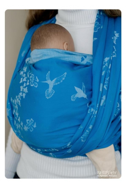 Слинг-шарф Nati Calipte Lazuro с шелком и рами