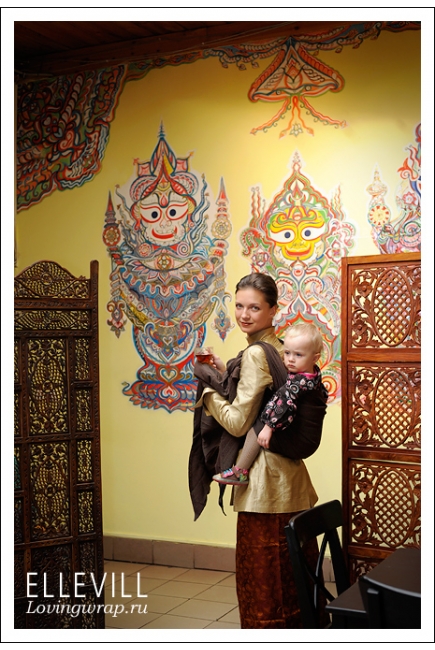 Слинг-шарф Ellevill Zara Coffee