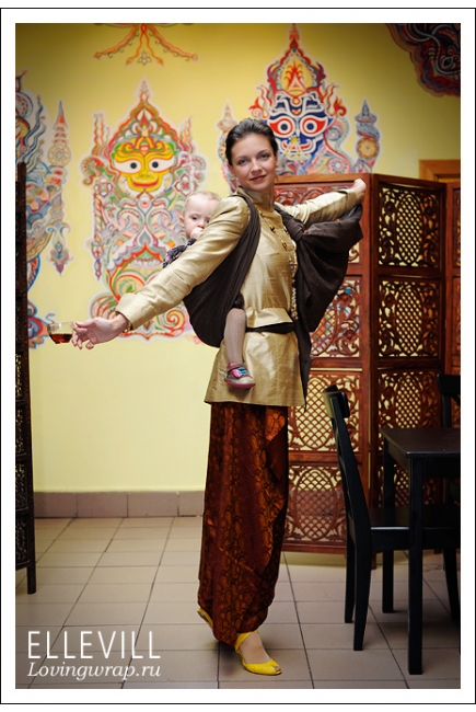 Слинг-шарф Ellevill Zara Coffee