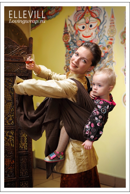 Слинг-шарф Ellevill Zara Coffee