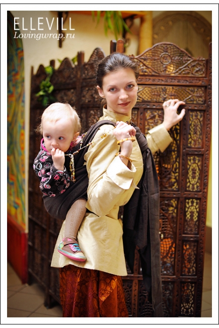 Слинг-шарф Ellevill Zara Coffee