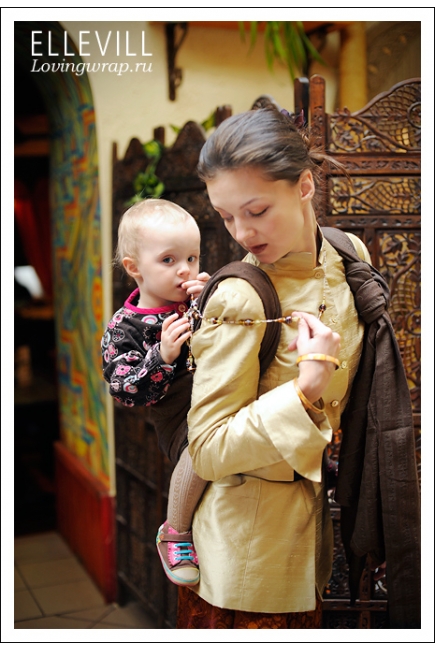 Слинг-шарф Ellevill Zara Coffee