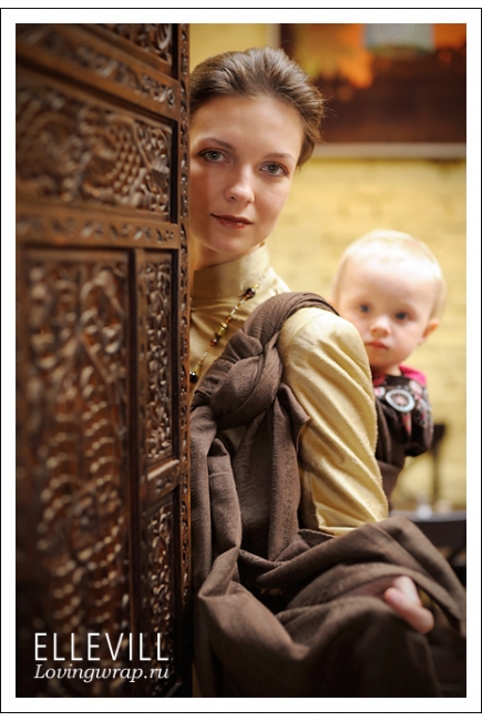 Слинг-шарф Ellevill Zara Coffee