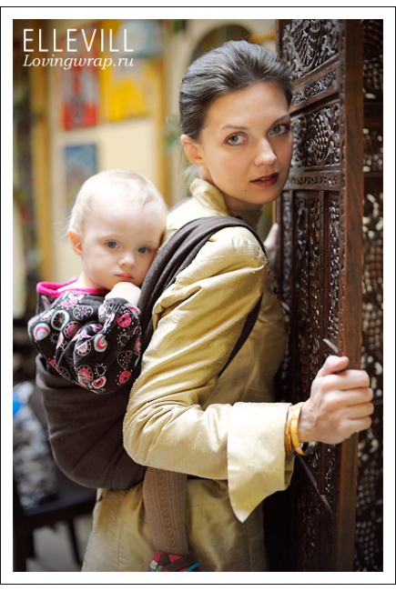 Слинг-шарф Ellevill Zara Coffee