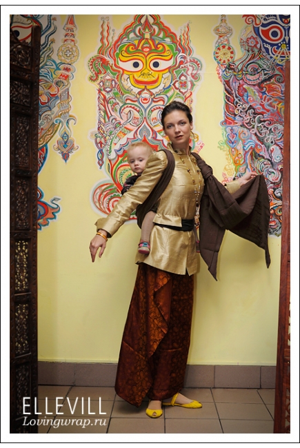 Слинг-шарф Ellevill Zara Coffee